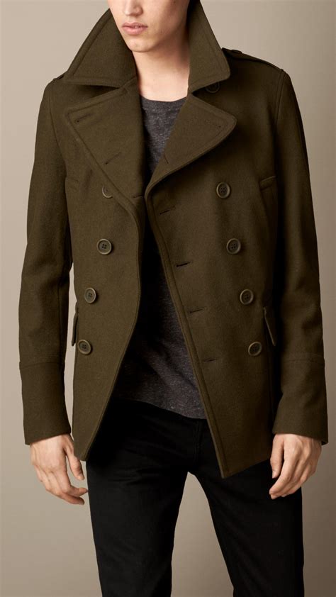 green peacoat burberry